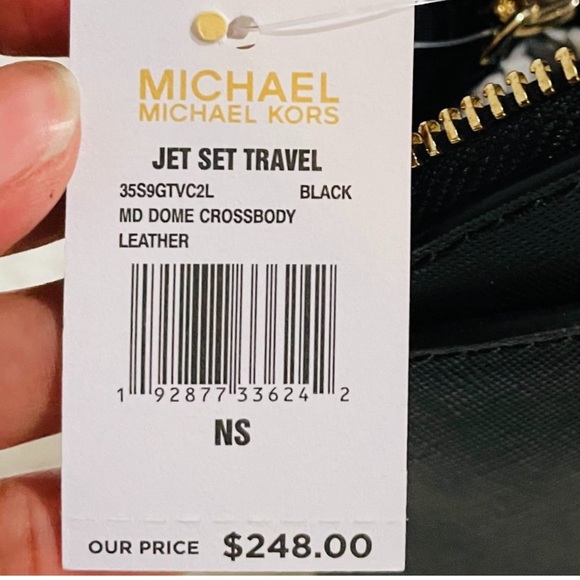 Michael Kors Emmy Medium Crossbody in Saffiano Leather Bag - Black (Pre-Owned) - Picture 7 of 7